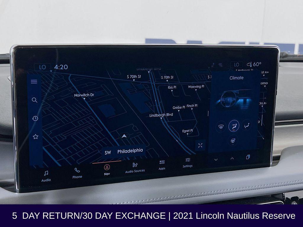 used 2021 Lincoln Nautilus car, priced at $25,480