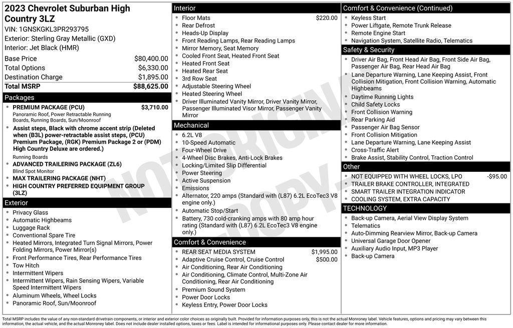 used 2023 Chevrolet Suburban car, priced at $63,995