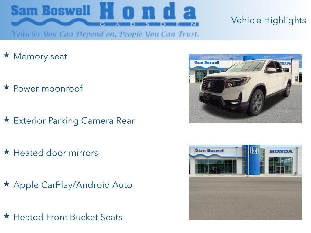 used 2023 Honda Ridgeline car, priced at $33,445