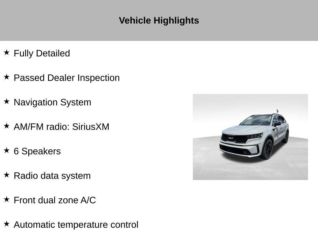 used 2023 Kia Sorento car, priced at $30,711