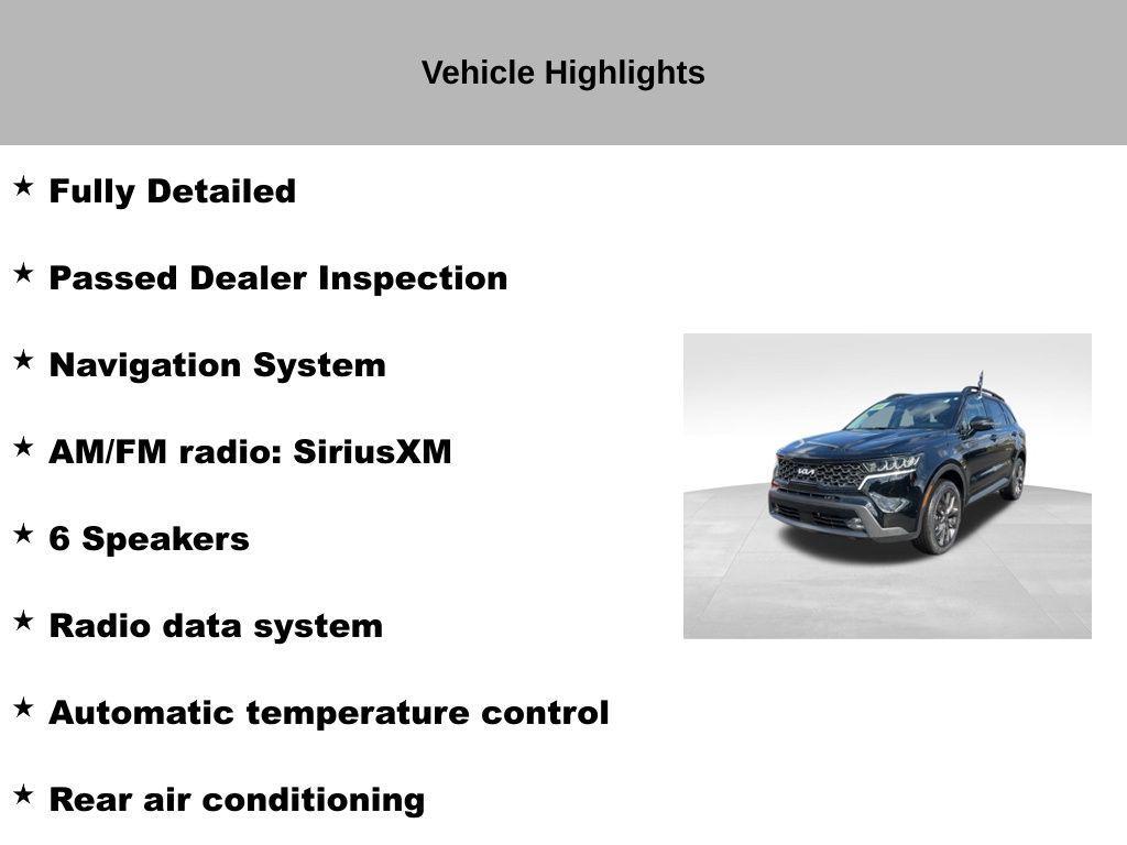 used 2023 Kia Sorento car, priced at $28,400