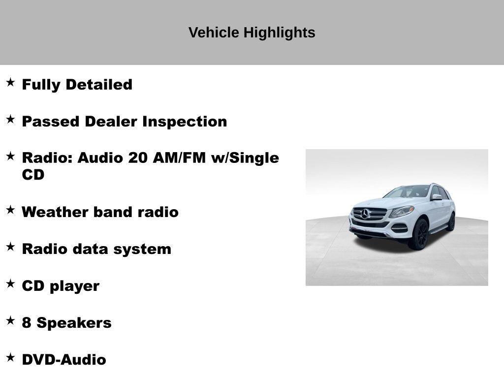 used 2016 Mercedes-Benz GLE-Class car, priced at $14,517