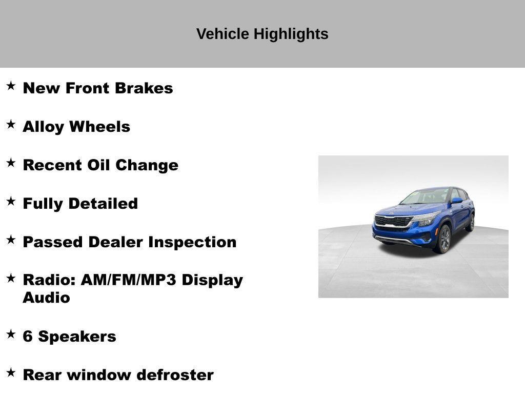 used 2021 Kia Seltos car, priced at $13,743