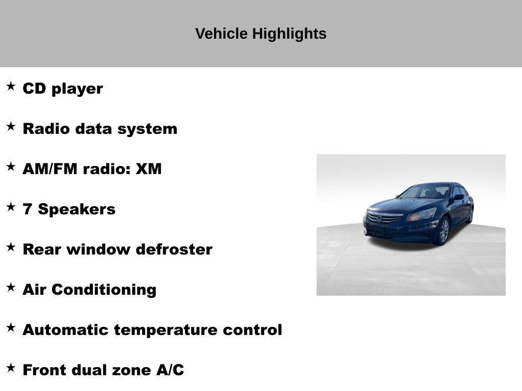 used 2011 Honda Accord car, priced at $9,708