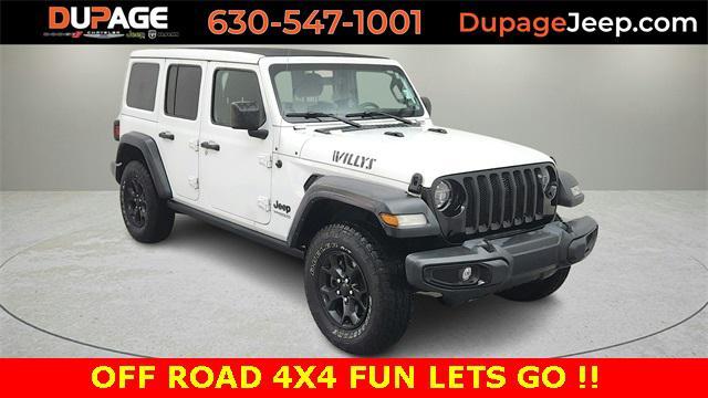 used 2021 Jeep Wrangler car, priced at $26,500