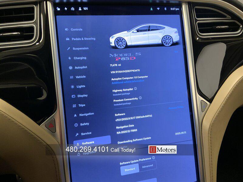 used 2014 Tesla Model S car, priced at $17,901