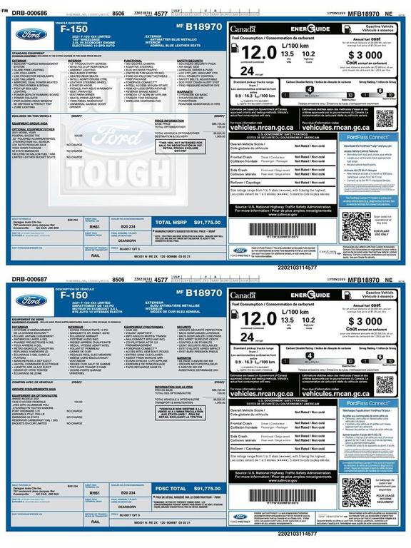 used 2021 Ford F-150 car, priced at $41,199