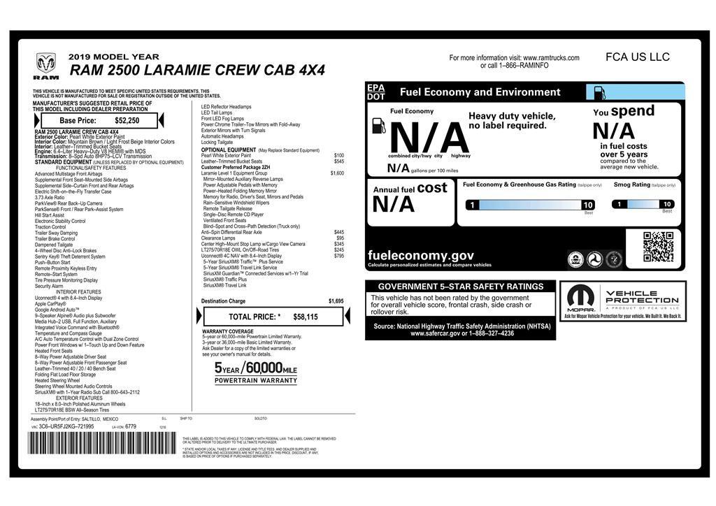 used 2019 Ram 2500 car, priced at $33,999