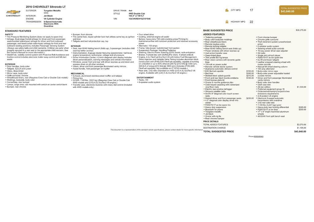 used 2016 Chevrolet Silverado 1500 car, priced at $18,499