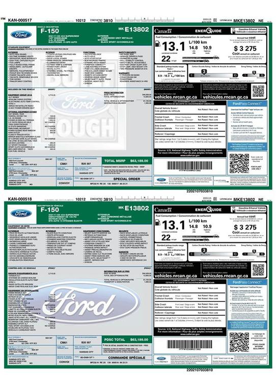 used 2021 Ford F-150 car, priced at $26,999