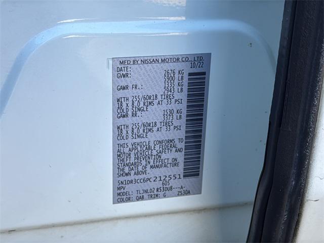 Pearl White Tricoat 2023 Nissan Pathfinder SL 4WD