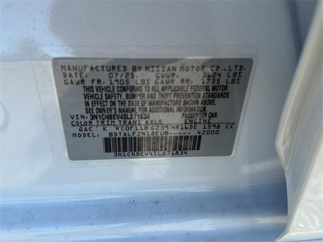 new 2025 Nissan Versa car, priced at $21,995