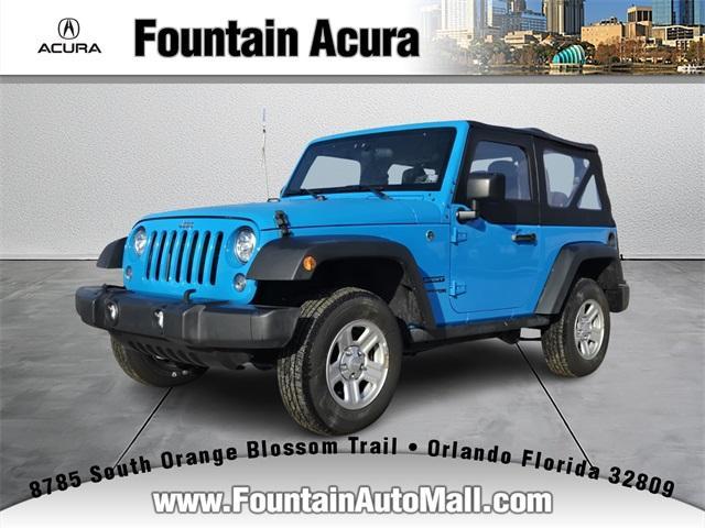 used 2018 Jeep Wrangler JK car, priced at $16,497