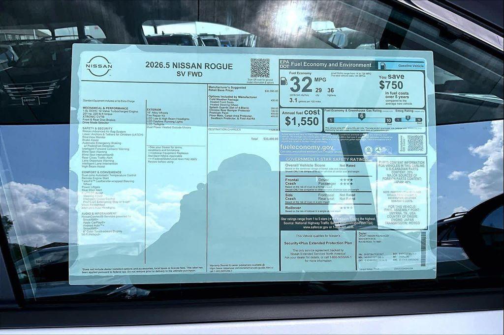 new 2026 Nissan Rogue car, priced at $30,125