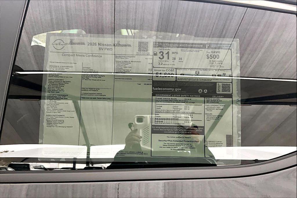 new 2026 Nissan Kicks car, priced at $25,119