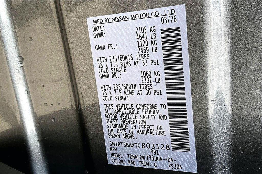 new 2026 Nissan Rogue car, priced at $29,370