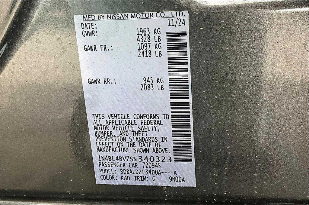 new 2025 Nissan Altima car, priced at $26,833