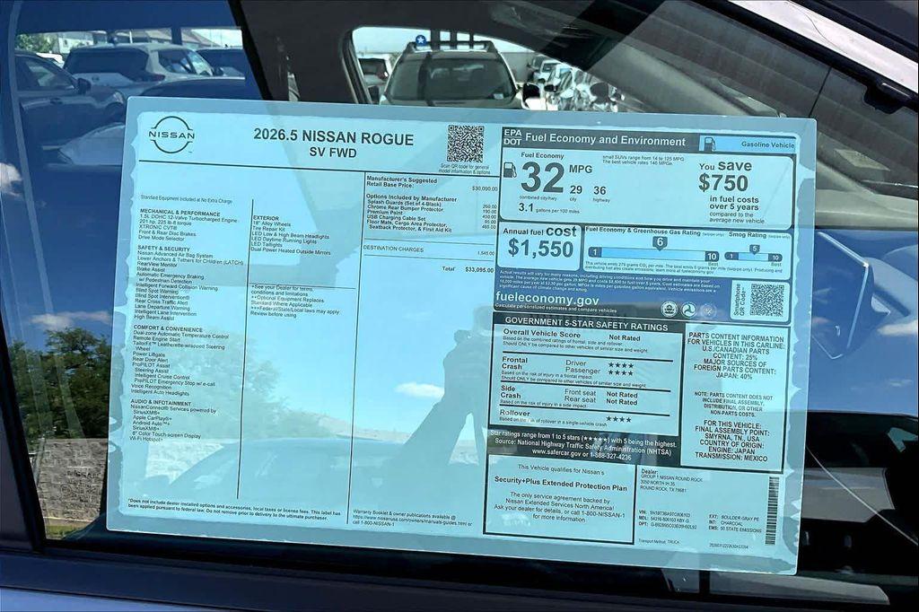 new 2026 Nissan Rogue car, priced at $29,820