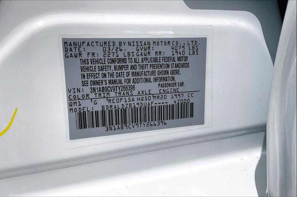 new 2026 Nissan Sentra car, priced at $26,140