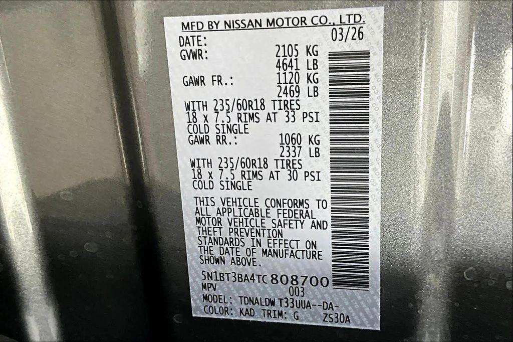 new 2026 Nissan Rogue car, priced at $29,370