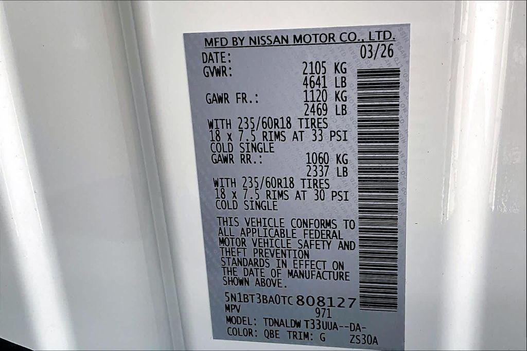 new 2026 Nissan Rogue car, priced at $29,820