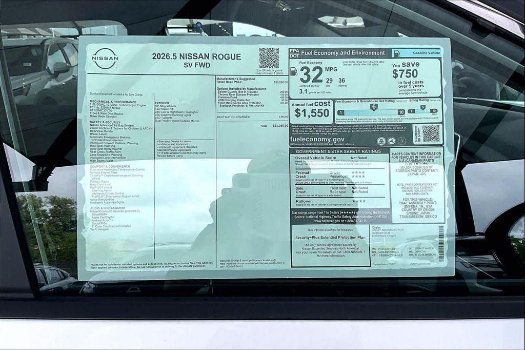 new 2026 Nissan Rogue car, priced at $29,820