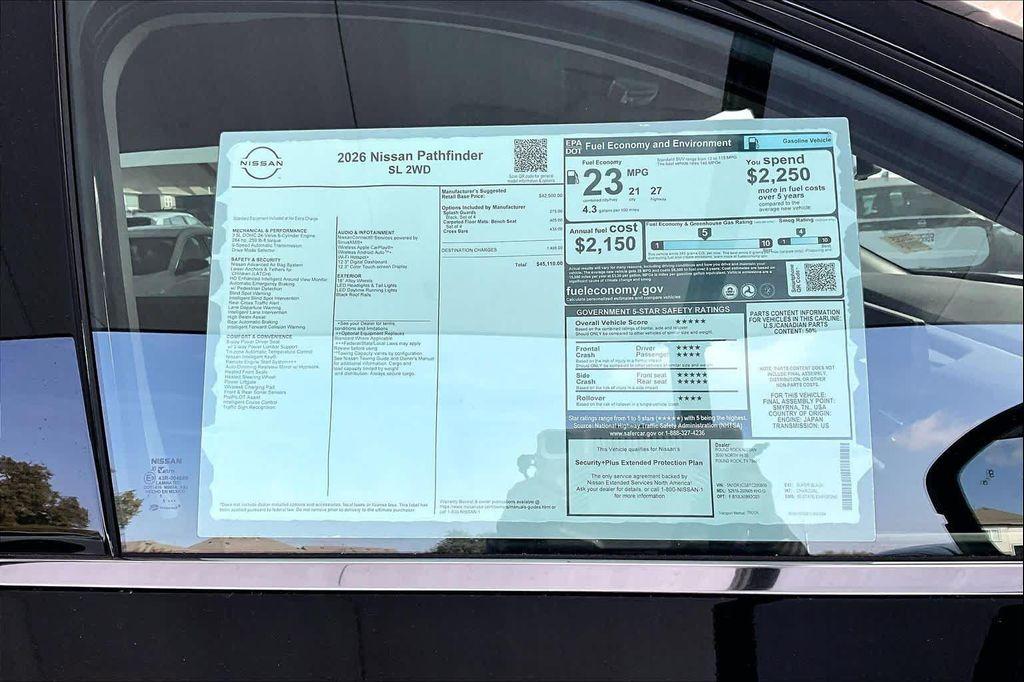 new 2026 Nissan Pathfinder car, priced at $40,835