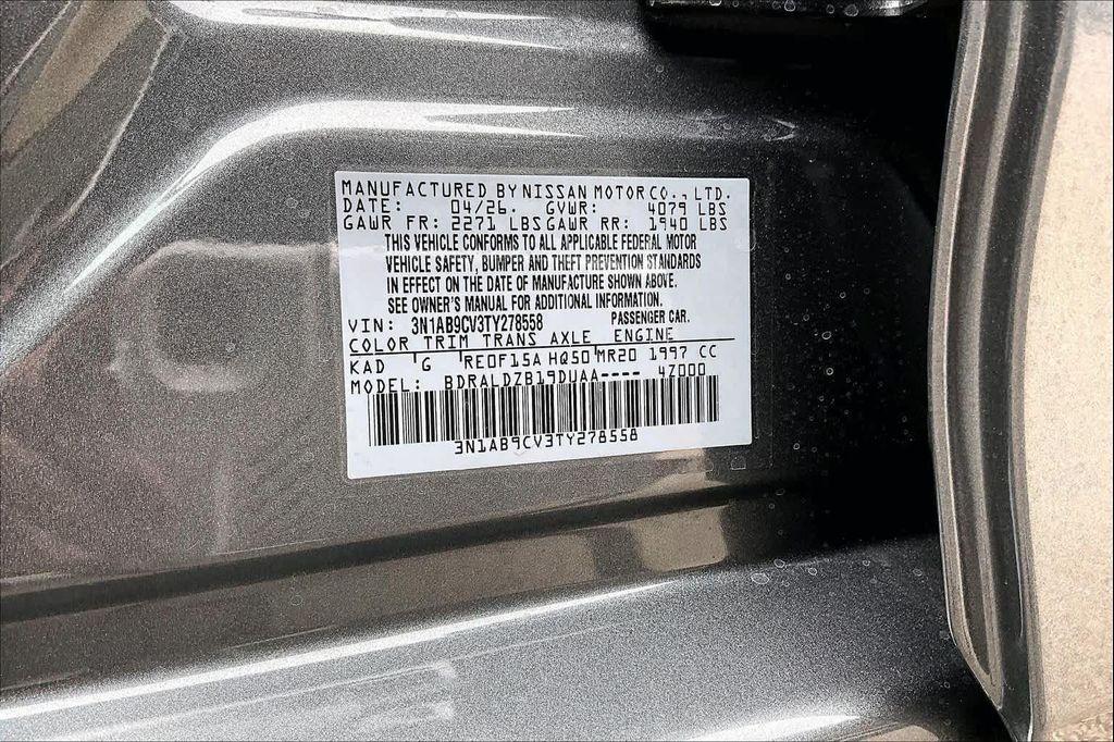 new 2026 Nissan Sentra car, priced at $24,500