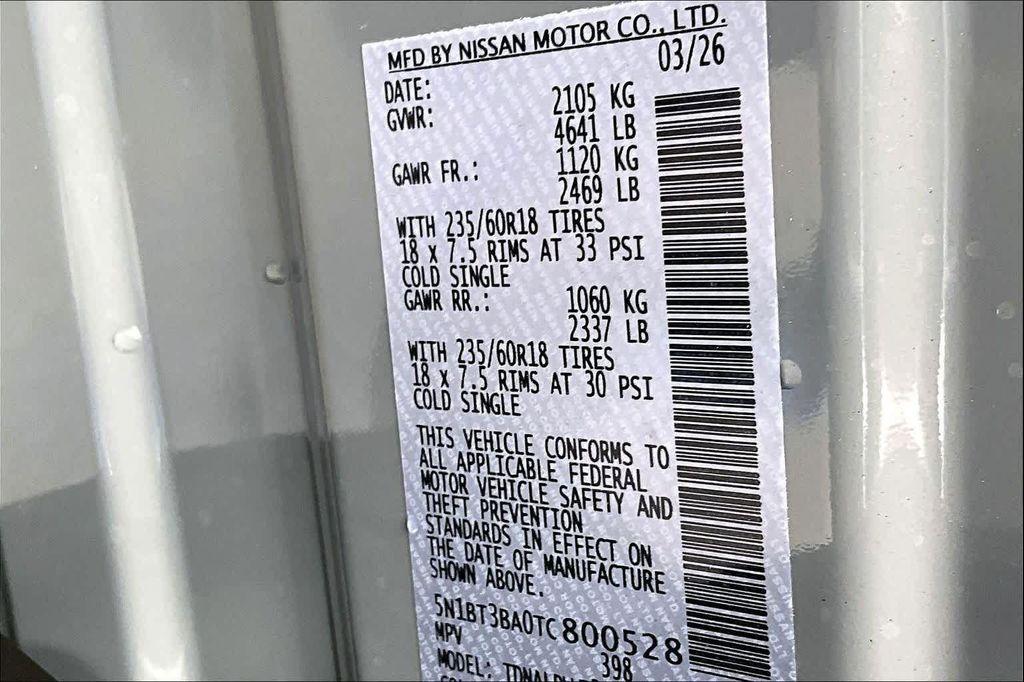 new 2026 Nissan Rogue car, priced at $30,170