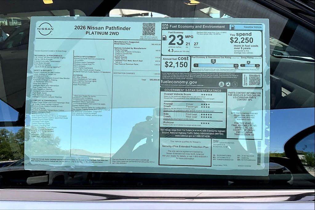 new 2026 Nissan Pathfinder car, priced at $49,730