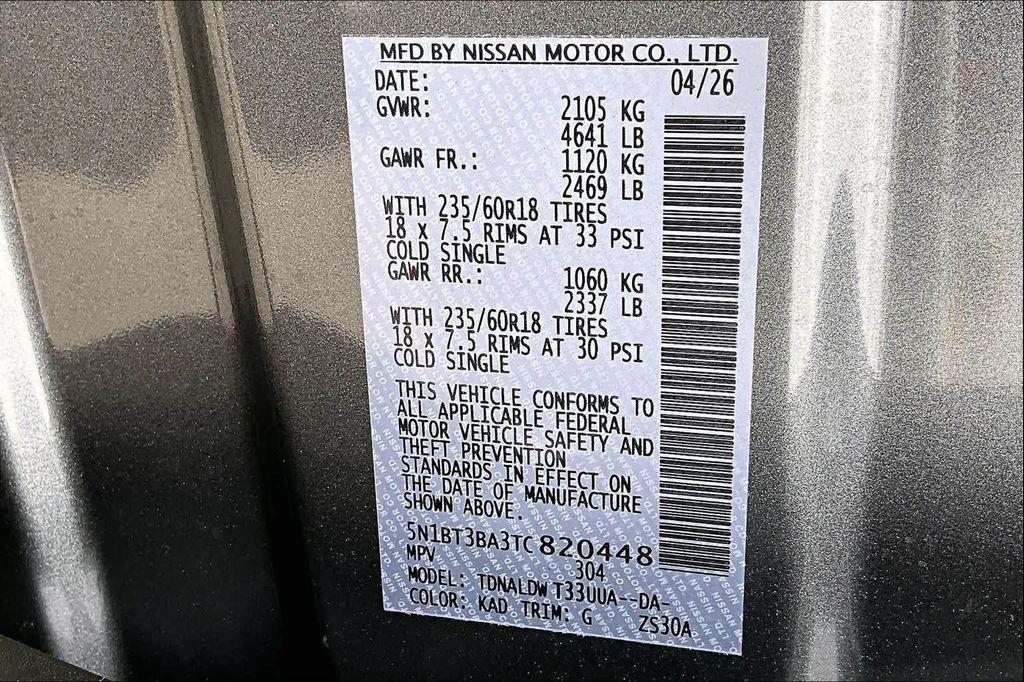 new 2026 Nissan Rogue car, priced at $30,120