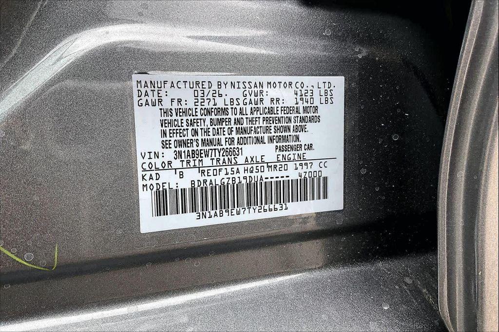 new 2026 Nissan Sentra car, priced at $29,865
