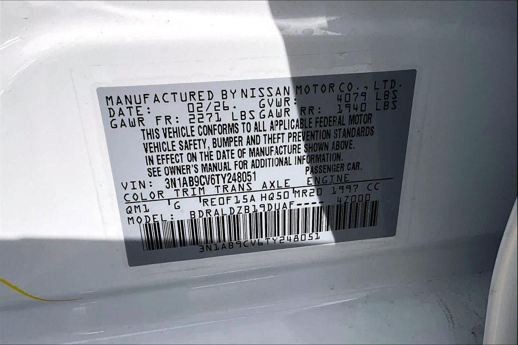 new 2026 Nissan Sentra car, priced at $26,140
