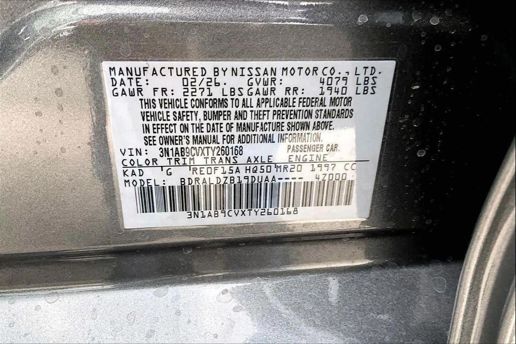 new 2026 Nissan Sentra car, priced at $24,595