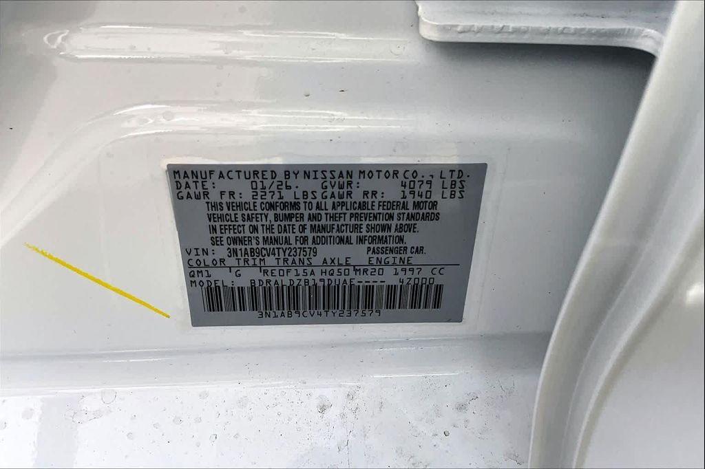 new 2026 Nissan Sentra car, priced at $24,879