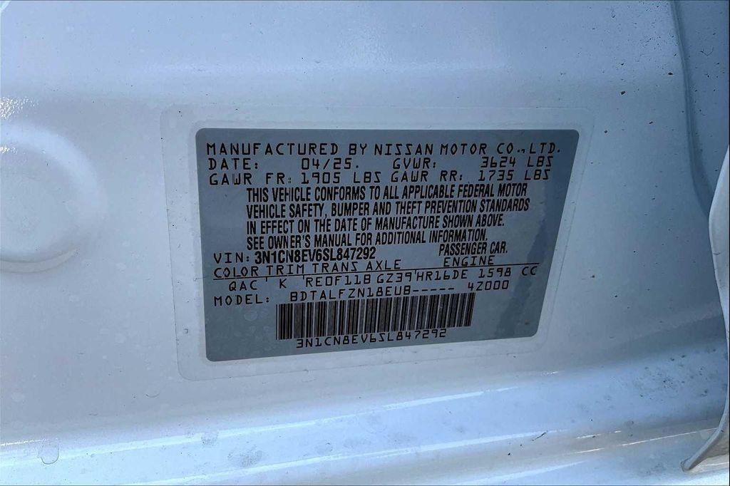 new 2025 Nissan Versa car, priced at $21,147