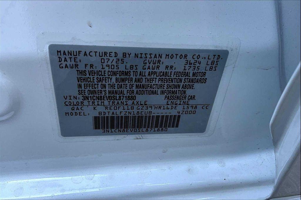 new 2025 Nissan Versa car, priced at $22,220