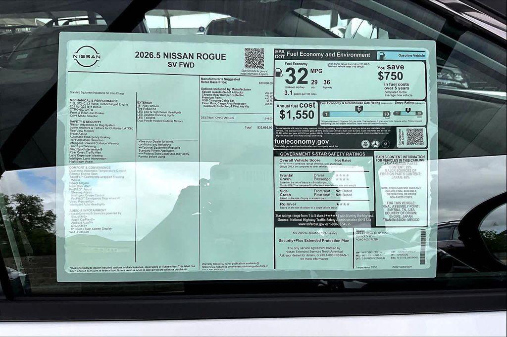 new 2026 Nissan Rogue car, priced at $29,820