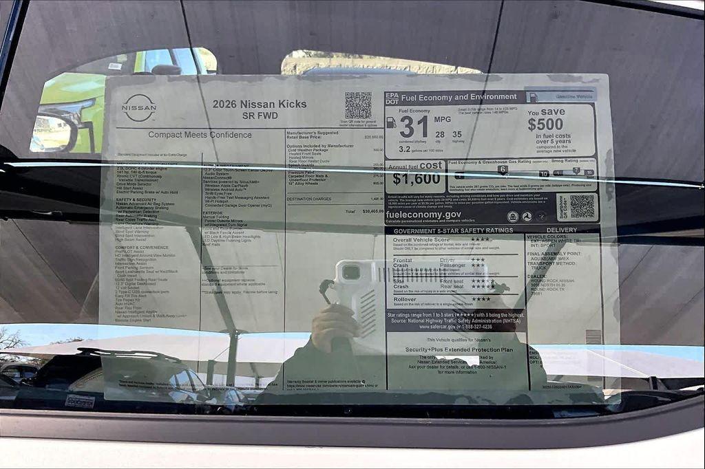 new 2026 Nissan Kicks car, priced at $28,450