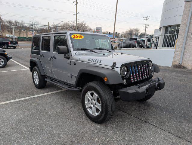 used 2015 Jeep Wrangler Unlimited car, priced at $13,724
