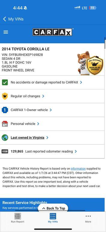 used 2014 Toyota Corolla car, priced at $10,695