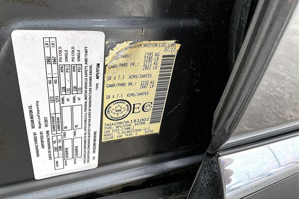 used 2017 Nissan Murano car, priced at $15,775