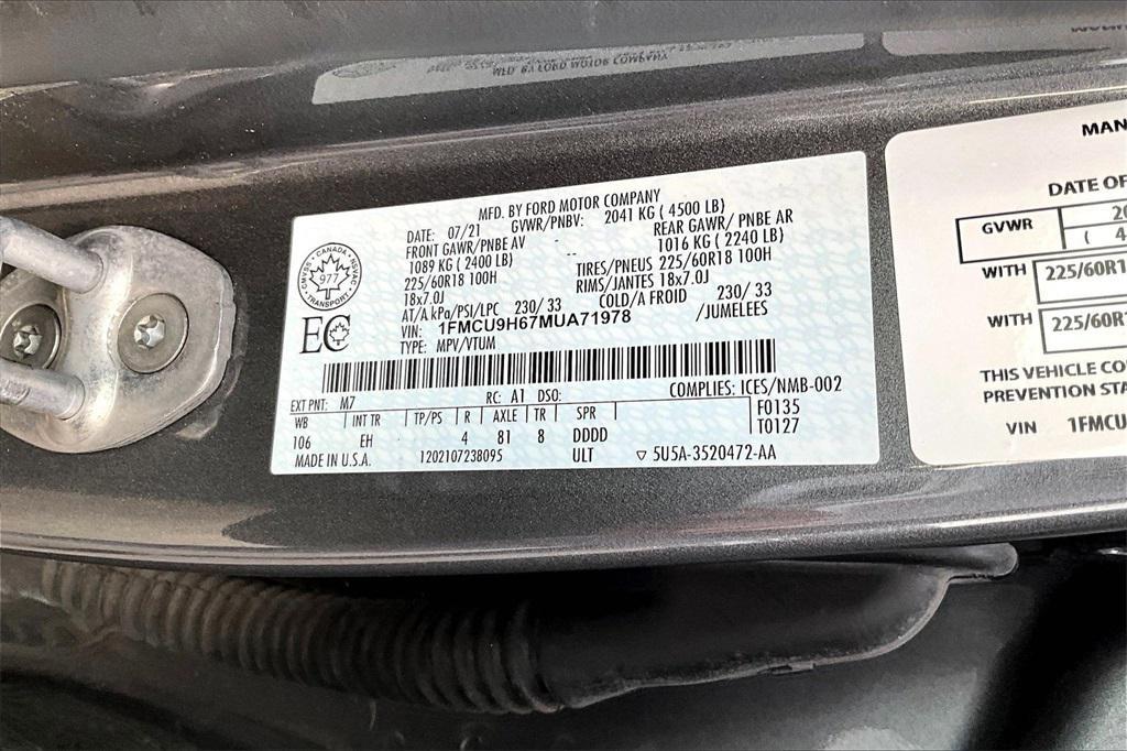 used 2021 Ford Escape car, priced at $18,275