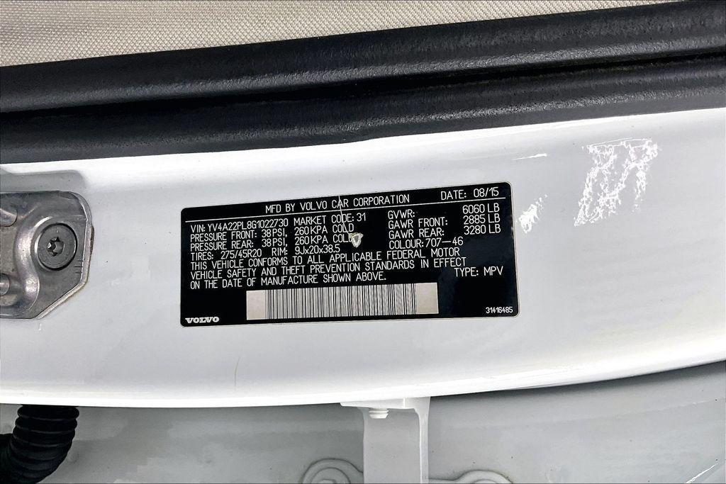 used 2016 Volvo XC90 car, priced at $17,675