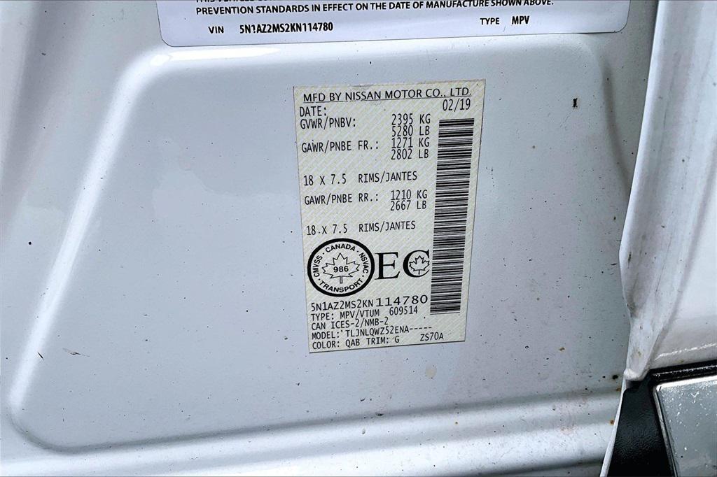 used 2019 Nissan Murano car, priced at $14,375