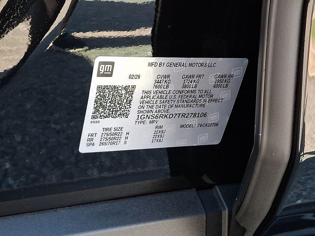 new 2026 Chevrolet Tahoe car, priced at $76,960