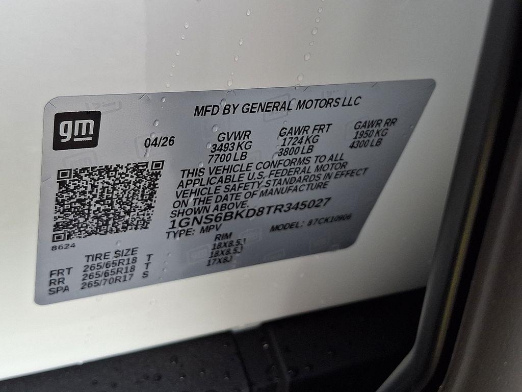 new 2026 Chevrolet Suburban car, priced at $67,294
