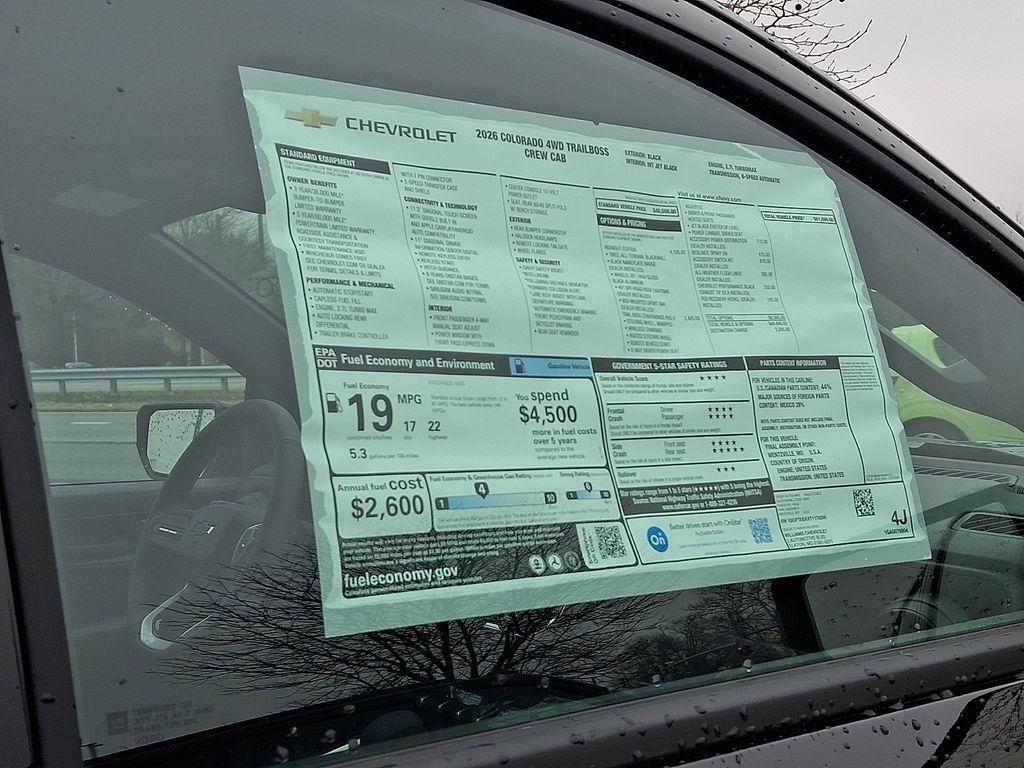 new 2026 Chevrolet Colorado car, priced at $49,407