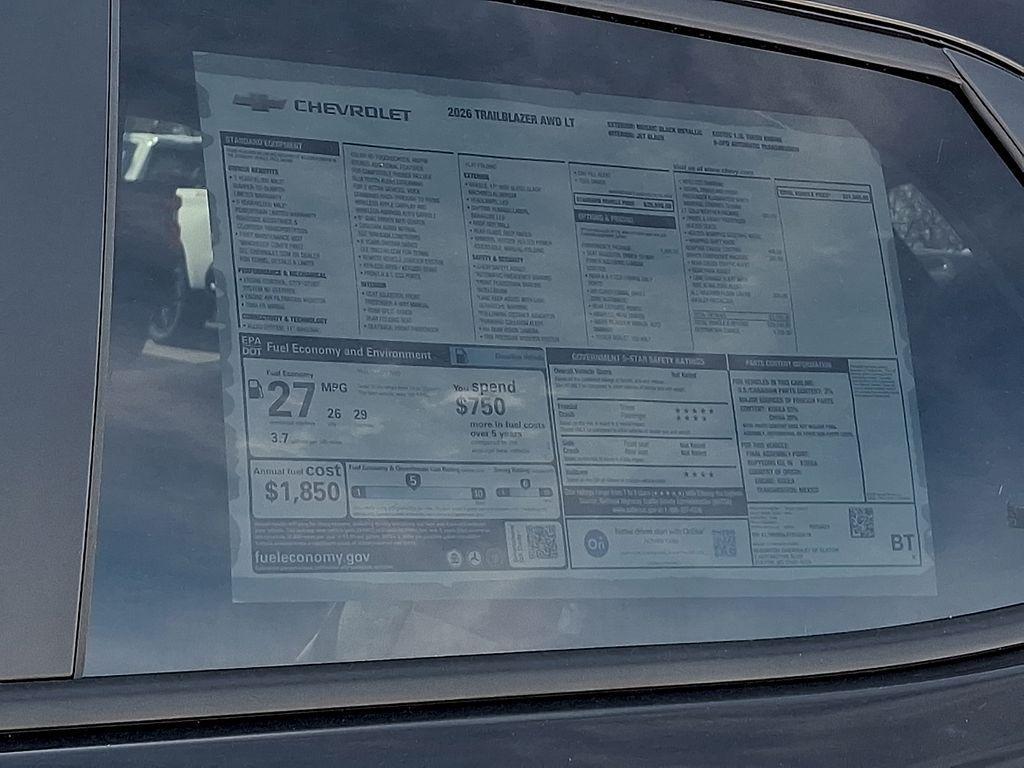 new 2026 Chevrolet TrailBlazer car, priced at $29,402