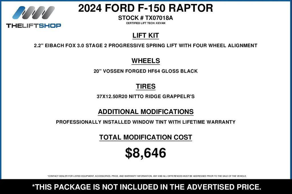 used 2024 Ford F-150 car, priced at $117,250